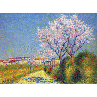 РЕПРОДУКЦИИ НА КАРТИНИ Цъфтящи бадемови дървета на входа на Кайлавел (1928)